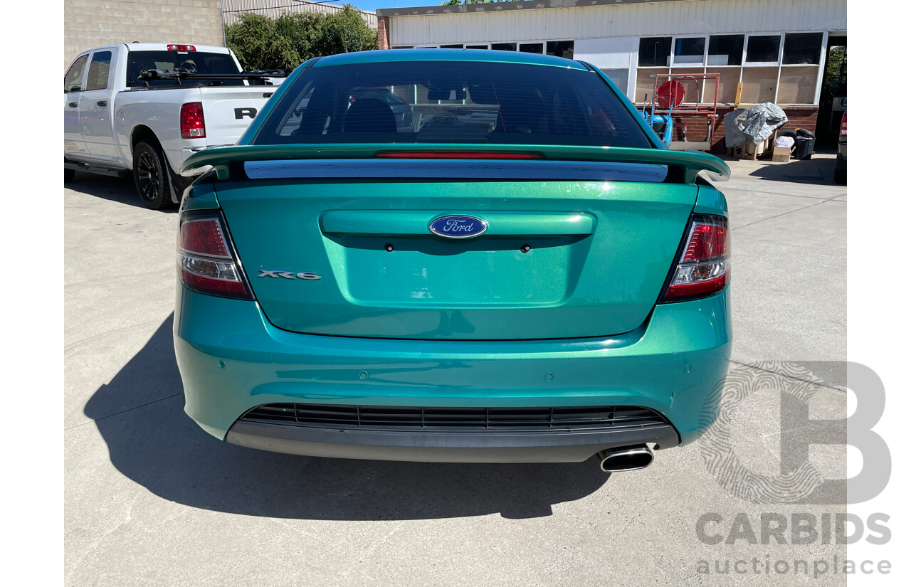 6/2012 Ford Falcon XR6 FG MK2 4d Sedan Green 4.0L - Manual Transmission