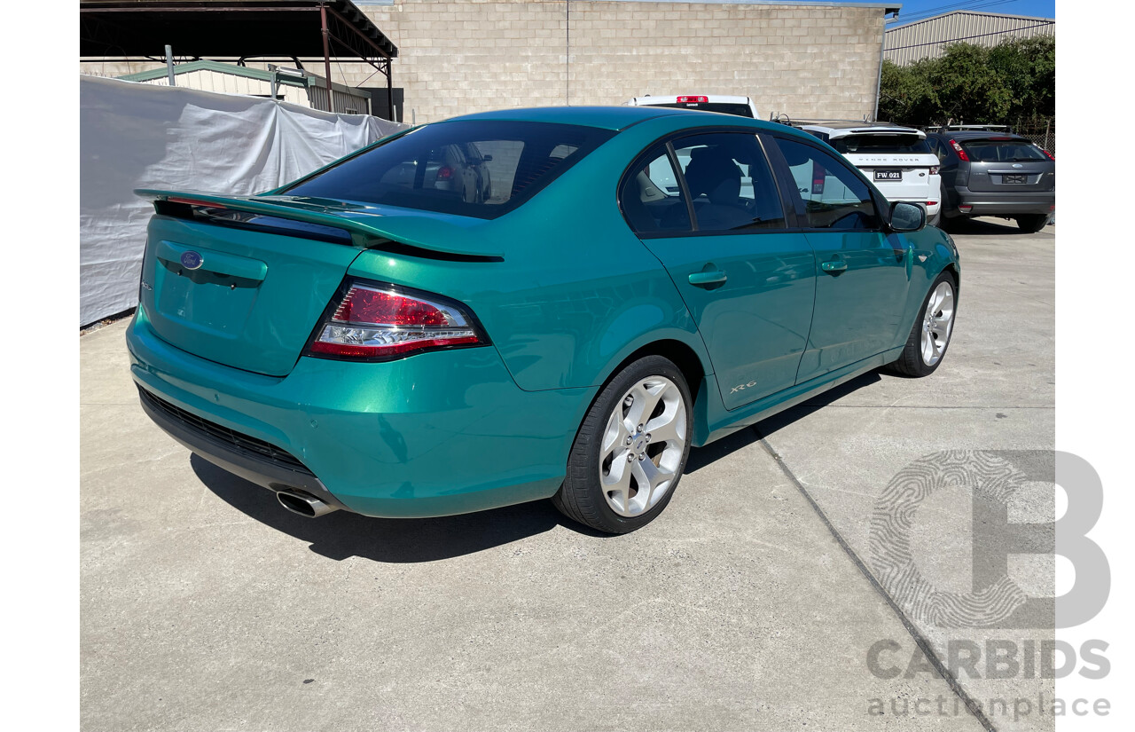 6/2012 Ford Falcon XR6 FG MK2 4d Sedan Green 4.0L - Manual Transmission