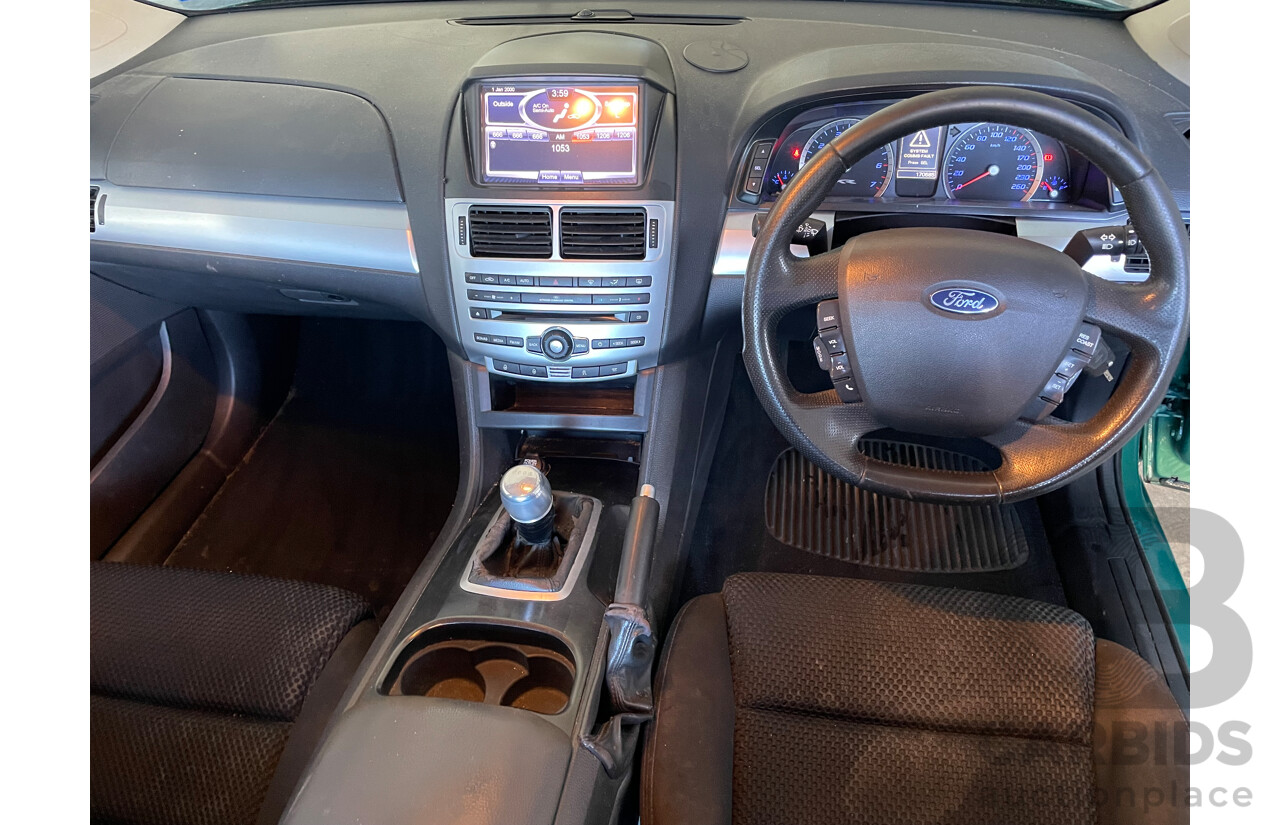 6/2012 Ford Falcon XR6 FG MK2 4d Sedan Green 4.0L - Manual Transmission