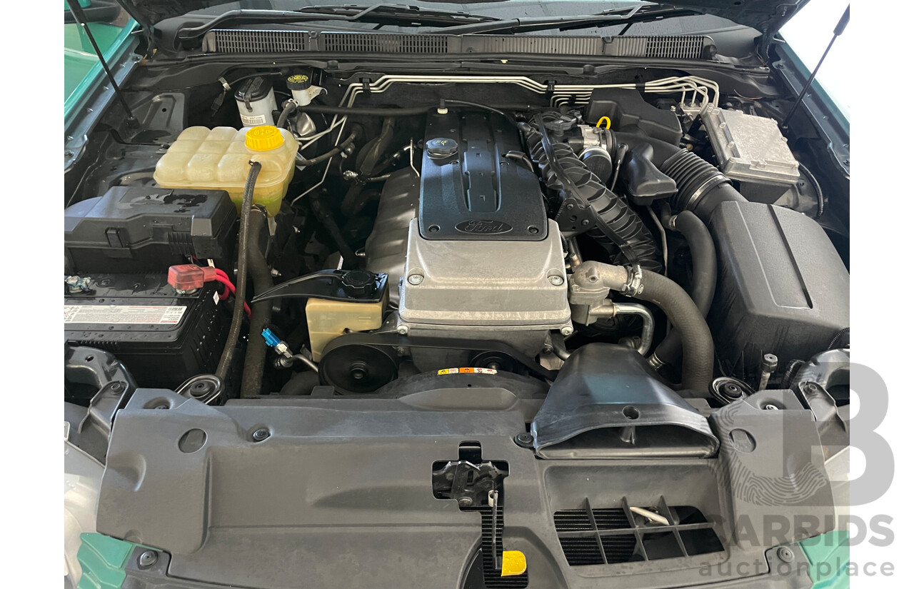 6/2012 Ford Falcon XR6 FG MK2 4d Sedan Green 4.0L - Manual Transmission