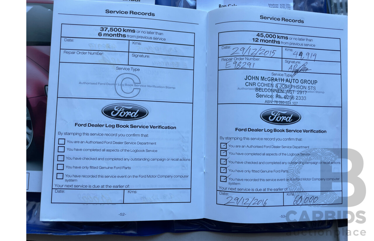 6/2012 Ford Falcon XR6 FG MK2 4d Sedan Green 4.0L - Manual Transmission