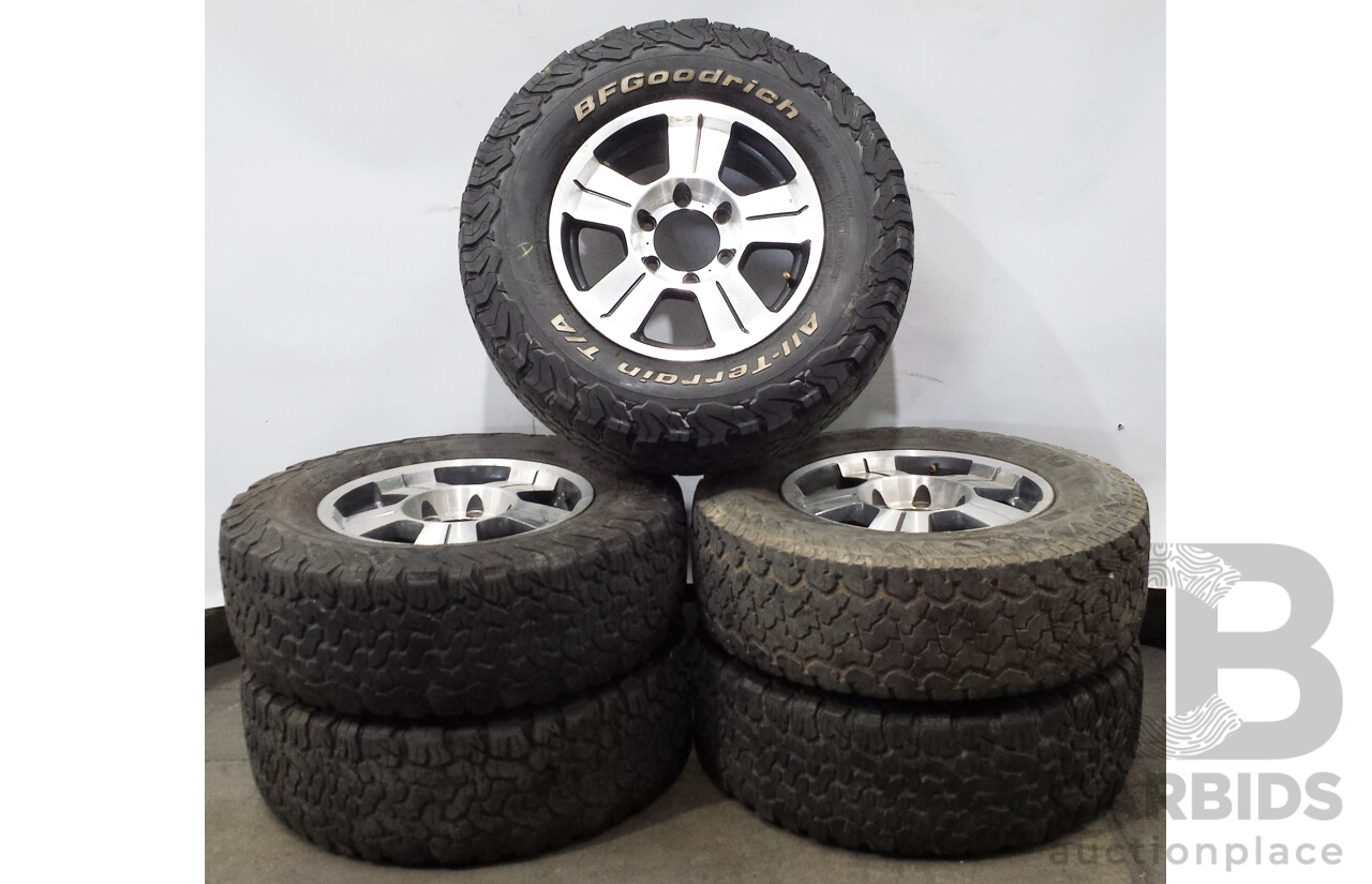 CSA 16 Inch Six Stud Alloy Wheels with BFGoodrich Baja Championship All-Terrain T/A Tyres - Set of Five