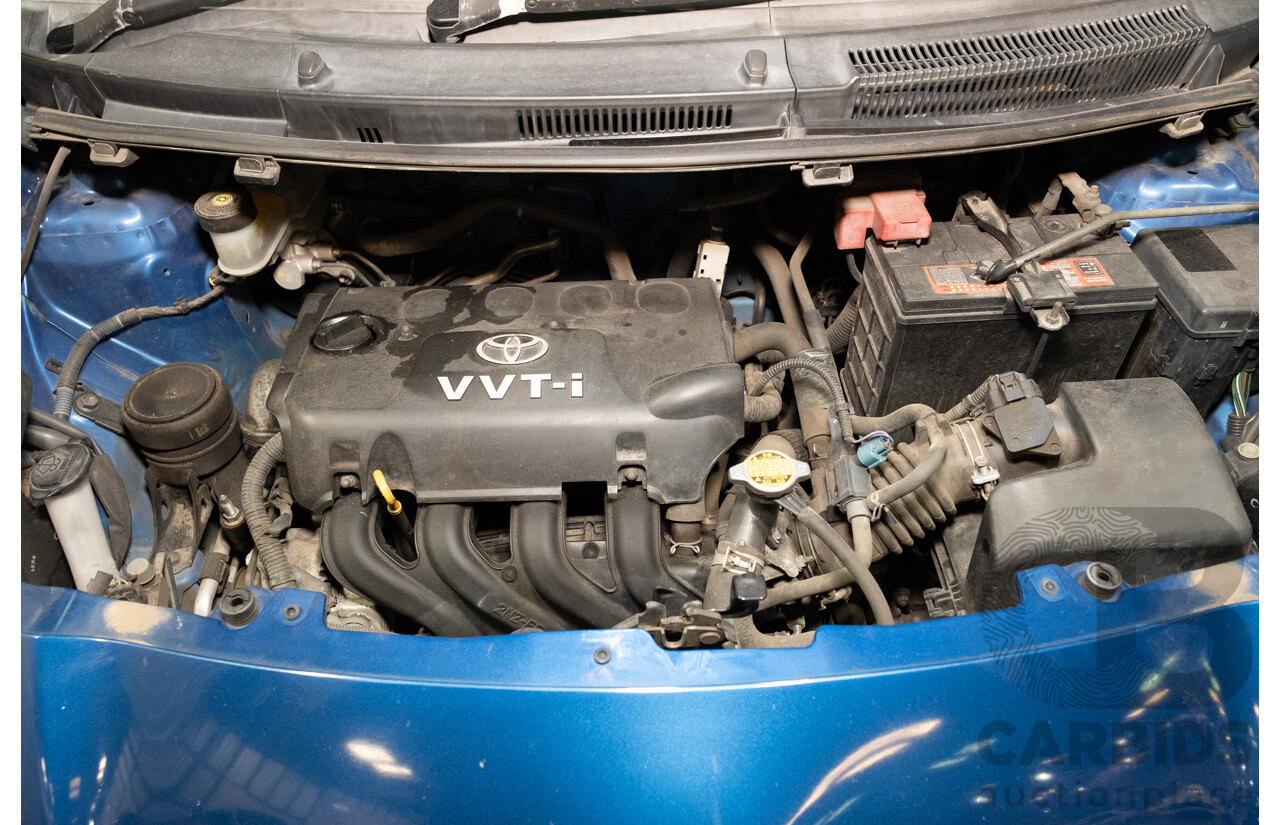 11/2009 Toyota Yaris YR NCP90R 08 UPGRADE 3d Hatchback Metallic Blue 1.3L