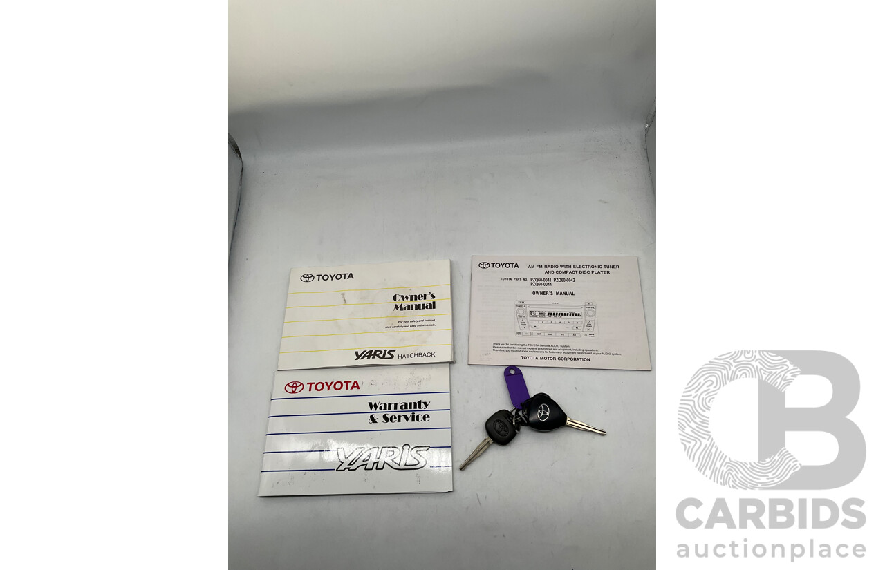 11/2009 Toyota Yaris YR NCP90R 08 UPGRADE 3d Hatchback Metallic Blue 1.3L