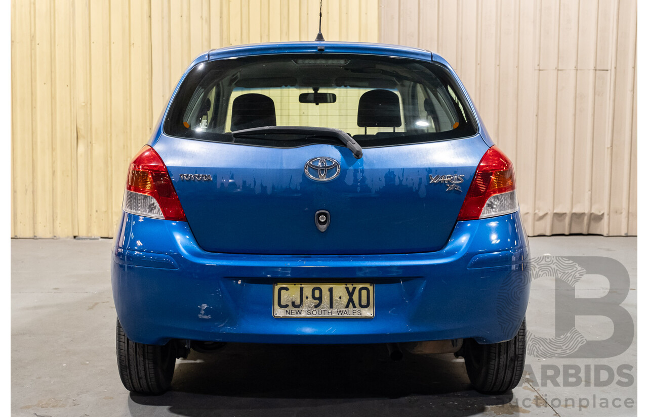 11/2009 Toyota Yaris YR NCP90R 08 UPGRADE 3d Hatchback Metallic Blue 1.3L