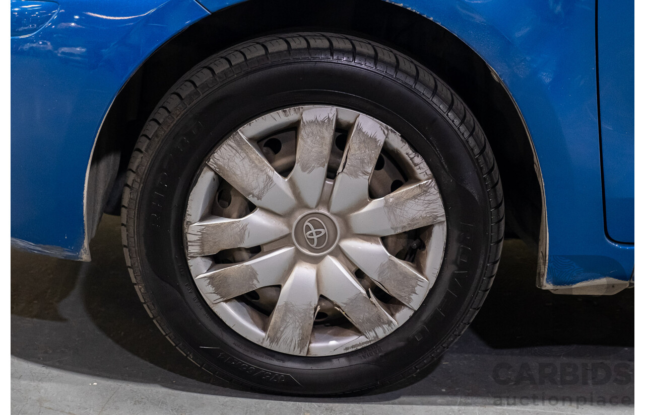 11/2009 Toyota Yaris YR NCP90R 08 UPGRADE 3d Hatchback Metallic Blue 1.3L