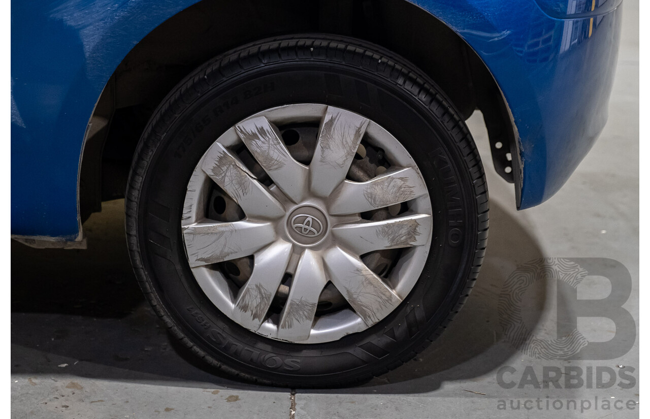 11/2009 Toyota Yaris YR NCP90R 08 UPGRADE 3d Hatchback Metallic Blue 1.3L