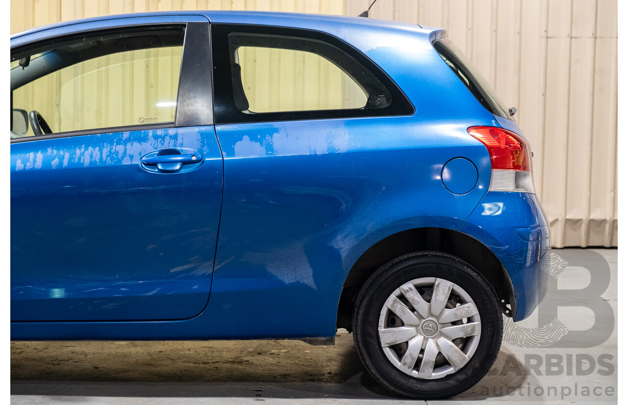 11/2009 Toyota Yaris YR NCP90R 08 UPGRADE 3d Hatchback Metallic Blue 1.3L