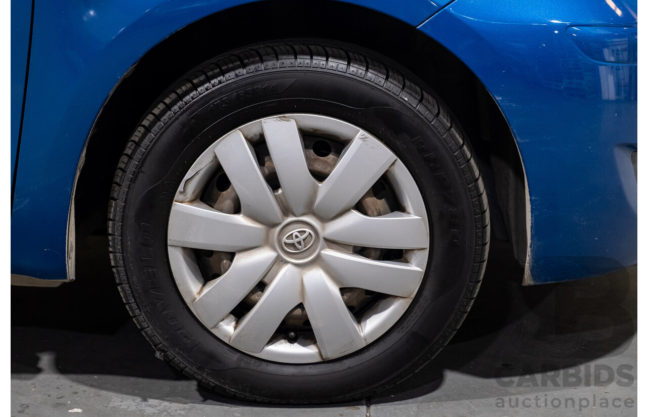 11/2009 Toyota Yaris YR NCP90R 08 UPGRADE 3d Hatchback Metallic Blue 1.3L