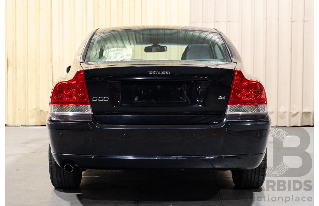8/2006 Volvo S60 2.4 20V SE MY05 4d Sedan Metallic Black 2.4L