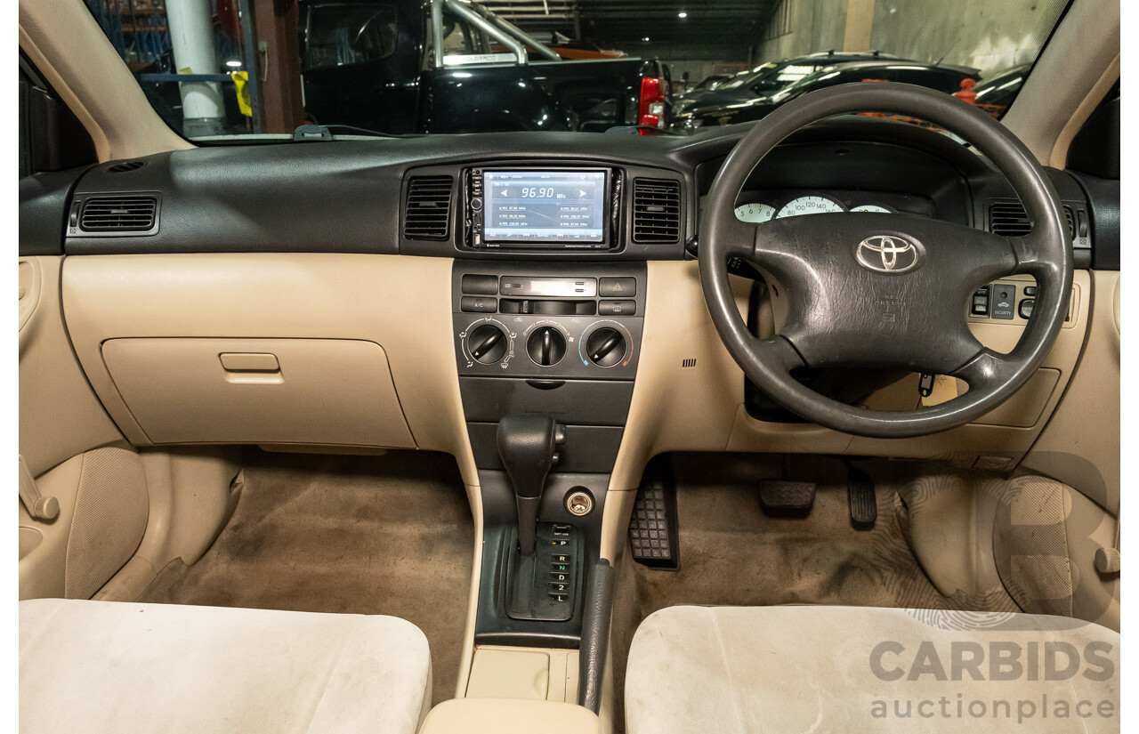 5/2002 Toyota Corolla Ascent ZZE122R 4d Sedan Silver 1.8L