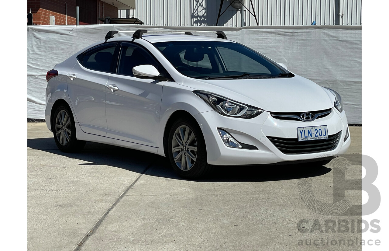 5/2014 Hyundai Elantra Trophy MD SERIES 2 (MD3) 4d Sedan White 1.8L