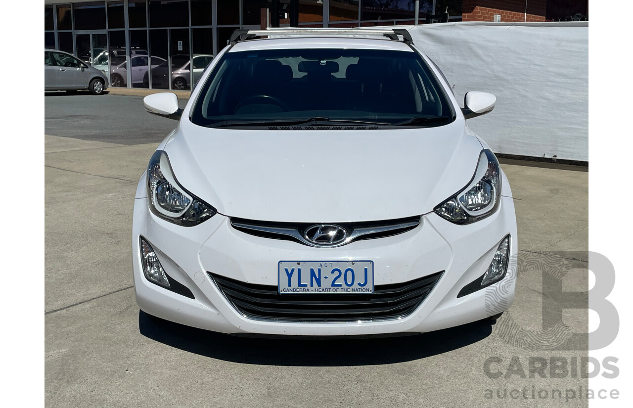 5/2014 Hyundai Elantra Trophy MD SERIES 2 (MD3) 4d Sedan White 1.8L