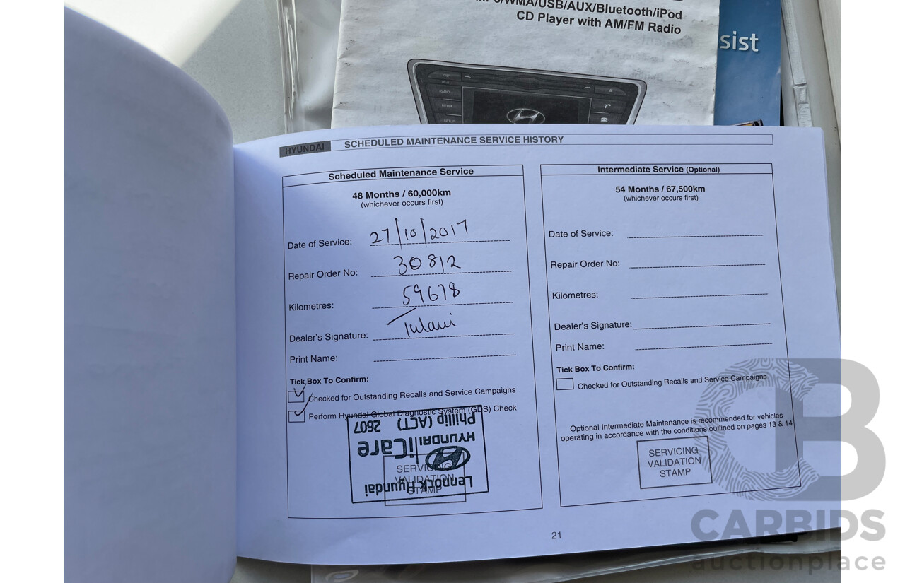 5/2014 Hyundai Elantra Trophy MD SERIES 2 (MD3) 4d Sedan White 1.8L