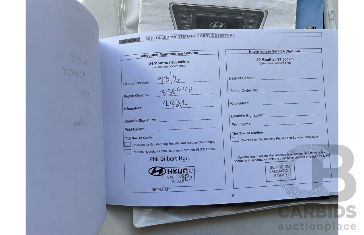 5/2014 Hyundai Elantra Trophy MD SERIES 2 (MD3) 4d Sedan White 1.8L