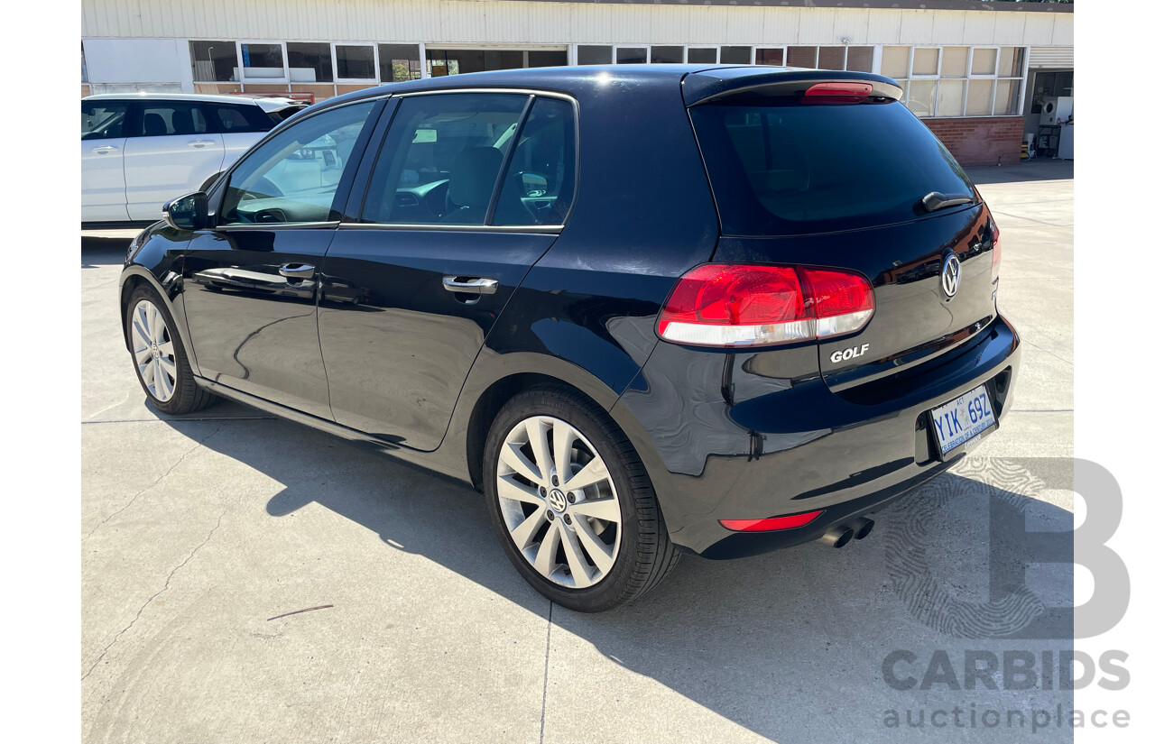 5/2009 Volkswagen Golf 118 TSI Comfortline 1K 6TH GEN 5d Hatchback Black 1.4L