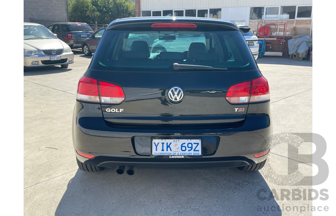 5/2009 Volkswagen Golf 118 TSI Comfortline 1K 6TH GEN 5d Hatchback Black 1.4L