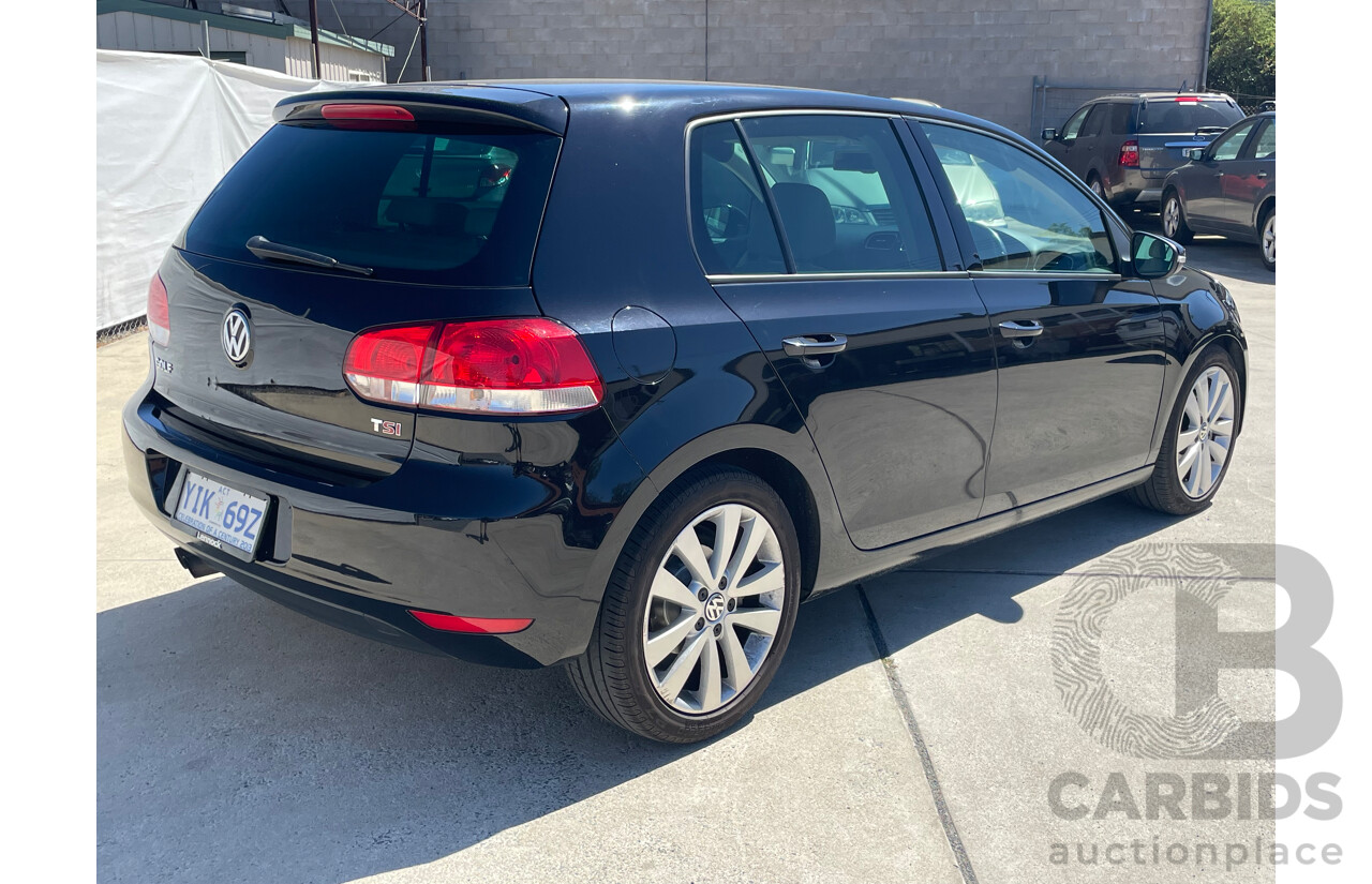 5/2009 Volkswagen Golf 118 TSI Comfortline 1K 6TH GEN 5d Hatchback Black 1.4L