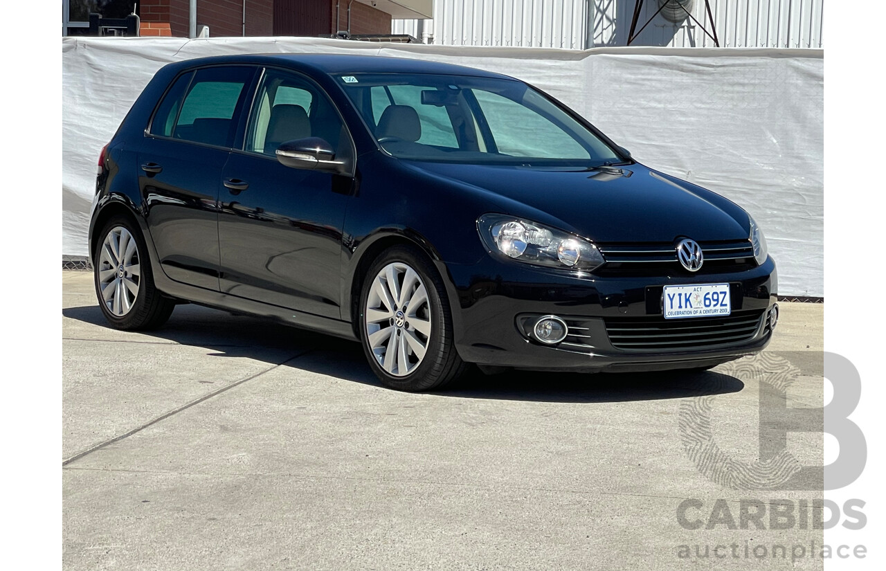5/2009 Volkswagen Golf 118 TSI Comfortline 1K 6TH GEN 5d Hatchback Black 1.4L