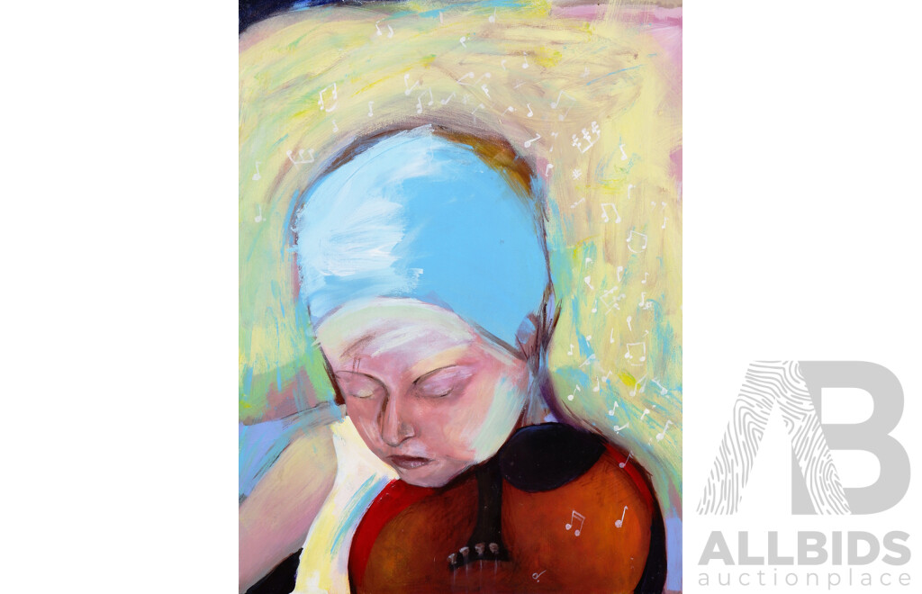 The Violinist, Acrylic on Canvas