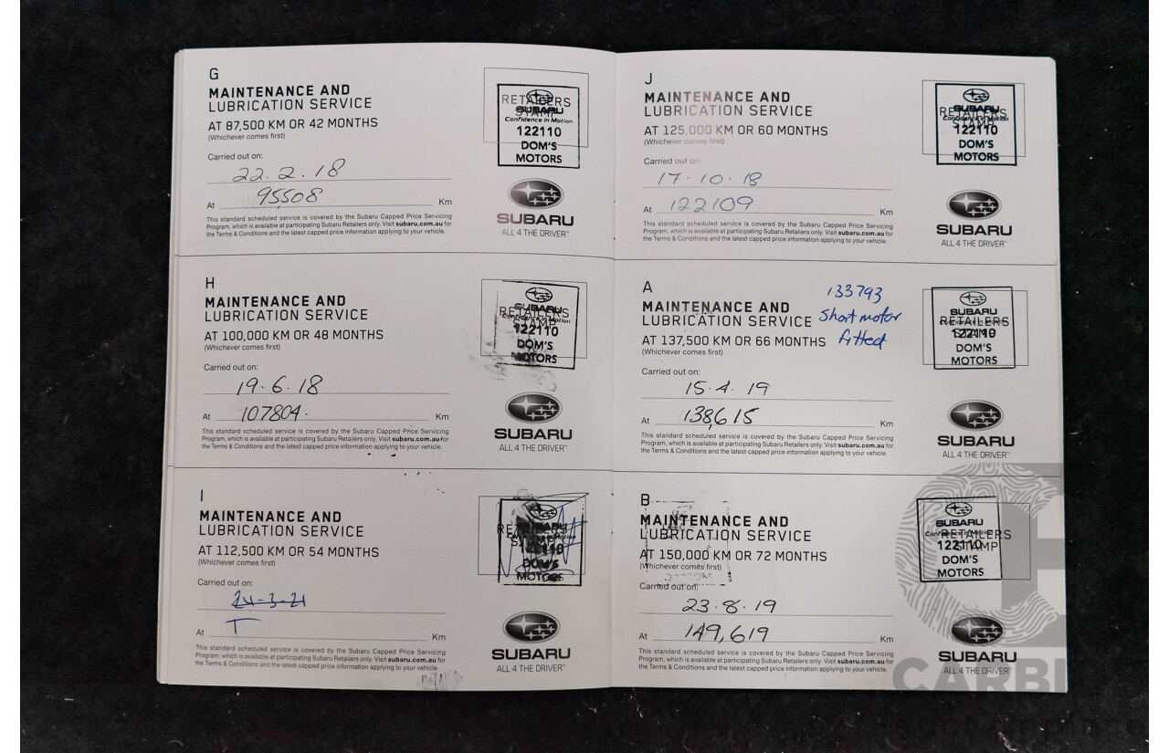 4/2015 Subaru Outback 2.5i (AWD) MY15 4d Wagon Platinum Grey Metallic 2.5L