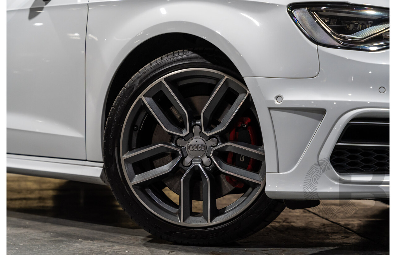 5/2015 Audi S3 Sportback 2.0 TFSI (AWD) Quattro 8V MY15 5d Hatchback White Turbo 2.0L