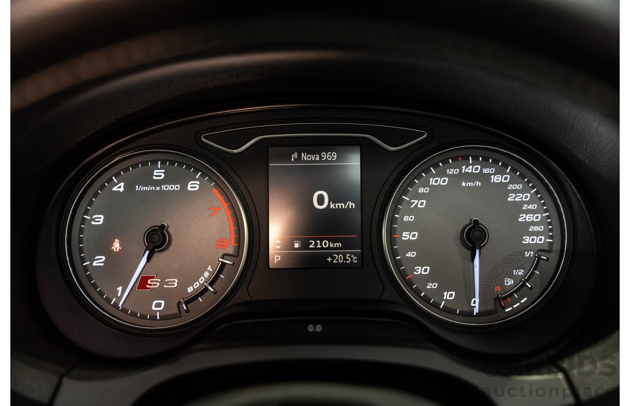 5/2015 Audi S3 Sportback 2.0 TFSI (AWD) Quattro 8V MY15 5d Hatchback White Turbo 2.0L