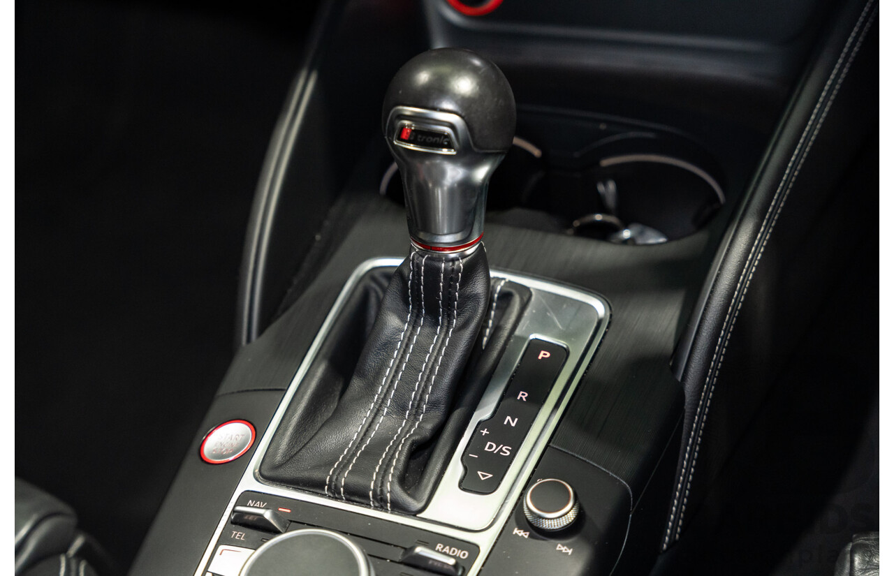 5/2015 Audi S3 Sportback 2.0 TFSI (AWD) Quattro 8V MY15 5d Hatchback White Turbo 2.0L