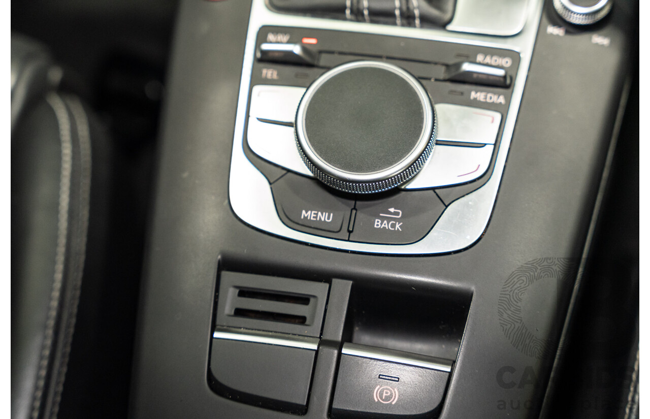 5/2015 Audi S3 Sportback 2.0 TFSI (AWD) Quattro 8V MY15 5d Hatchback White Turbo 2.0L