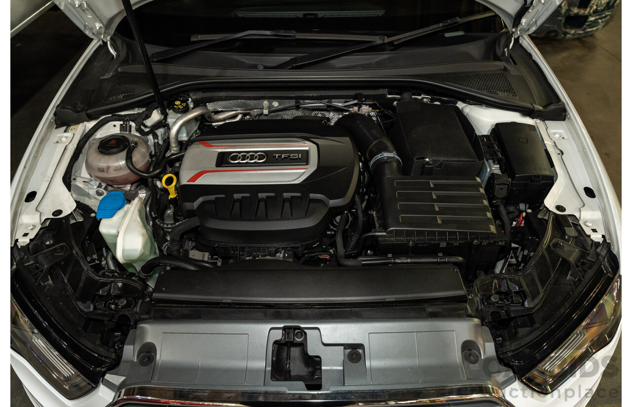 5/2015 Audi S3 Sportback 2.0 TFSI (AWD) Quattro 8V MY15 5d Hatchback White Turbo 2.0L