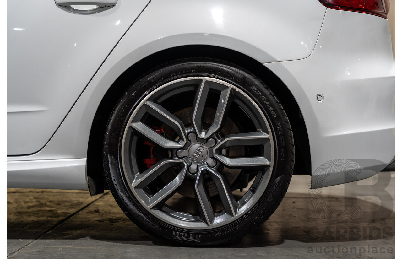 5/2015 Audi S3 Sportback 2.0 TFSI (AWD) Quattro 8V MY15 5d Hatchback White Turbo 2.0L