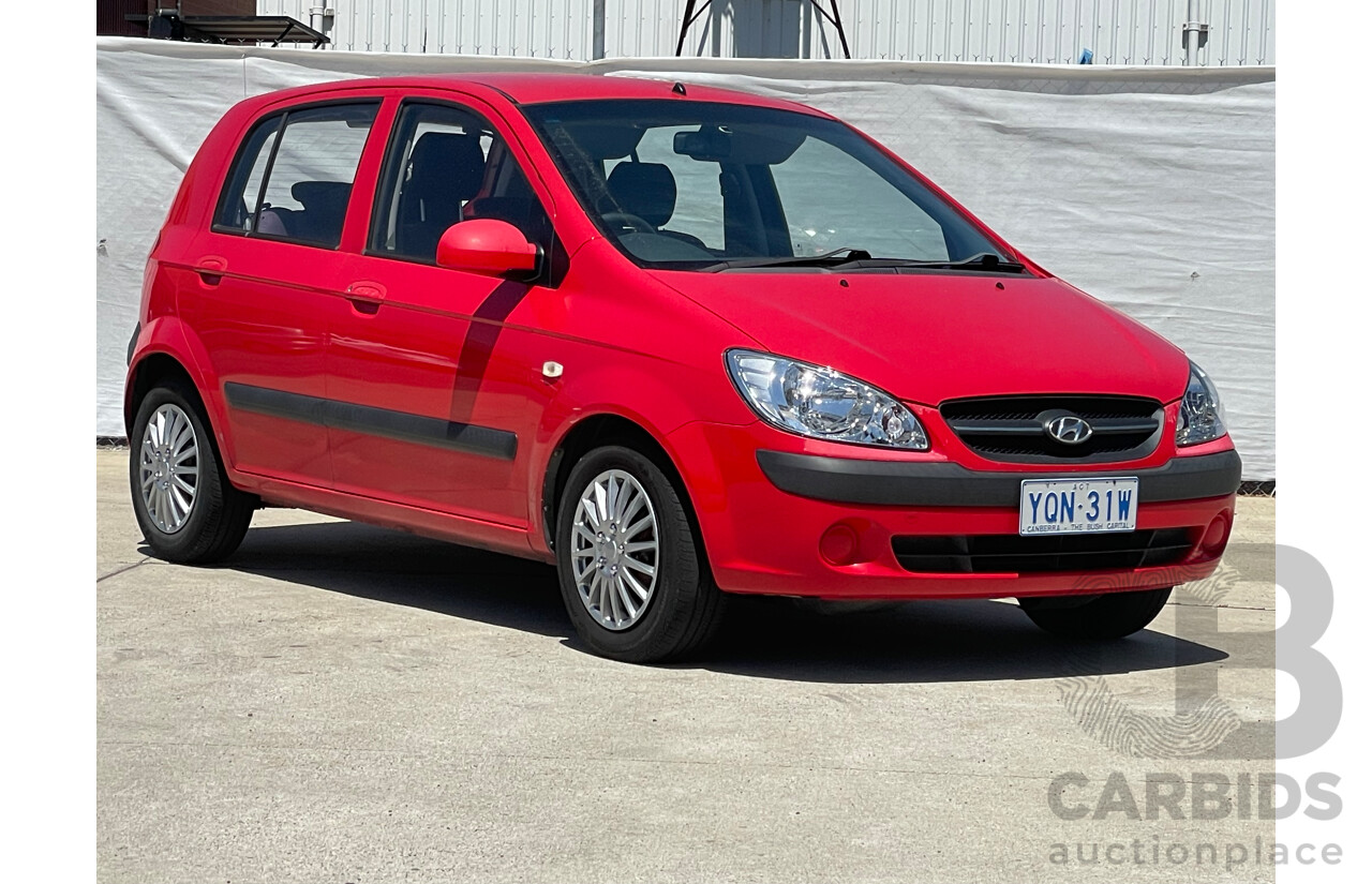 9/2008 Hyundai Getz S TB UPGRADE 5d Hatchback Red 1.4L