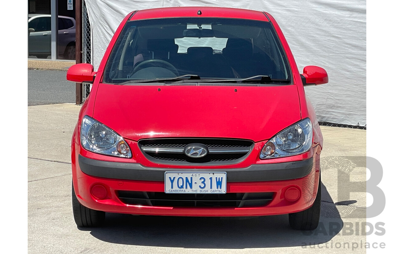 9/2008 Hyundai Getz S TB UPGRADE 5d Hatchback Red 1.4L