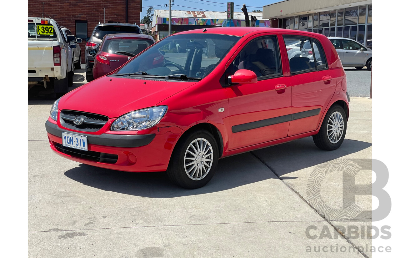 9/2008 Hyundai Getz S TB UPGRADE 5d Hatchback Red 1.4L