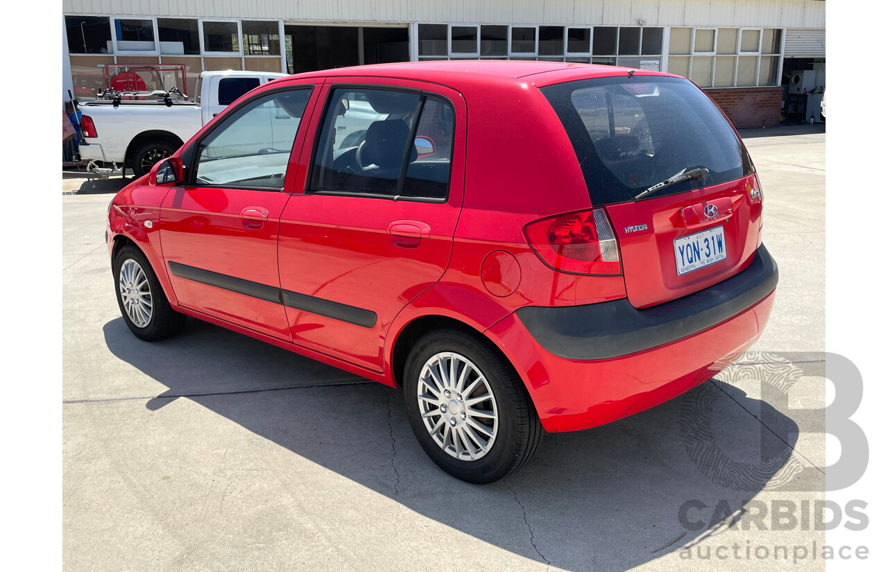 9/2008 Hyundai Getz S TB UPGRADE 5d Hatchback Red 1.4L