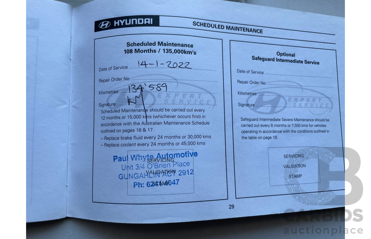 9/2008 Hyundai Getz S TB UPGRADE 5d Hatchback Red 1.4L