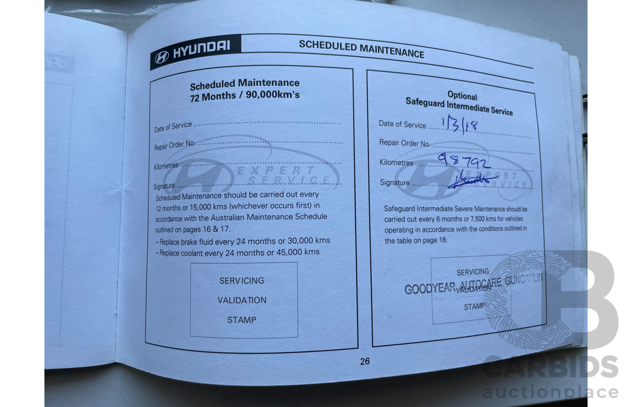 9/2008 Hyundai Getz S TB UPGRADE 5d Hatchback Red 1.4L