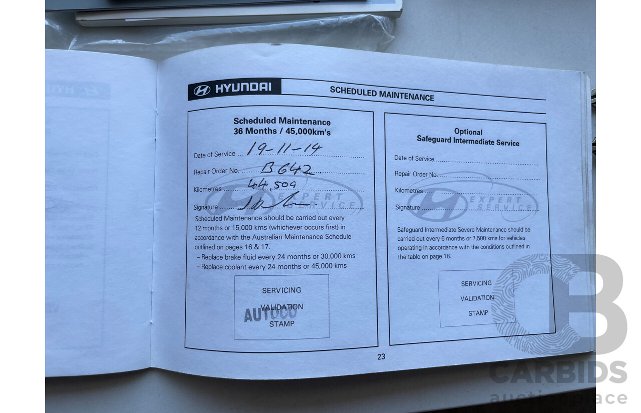 9/2008 Hyundai Getz S TB UPGRADE 5d Hatchback Red 1.4L