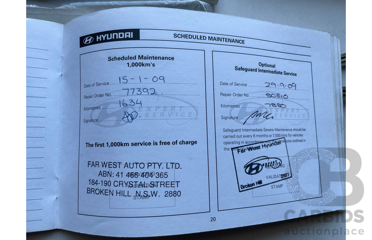 9/2008 Hyundai Getz S TB UPGRADE 5d Hatchback Red 1.4L