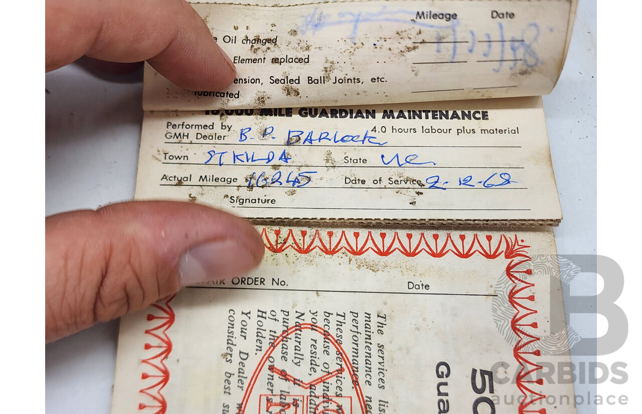 01/1968 Holden HR Premier 4d Sedan White 3.0L - "Barn Find" Project Car