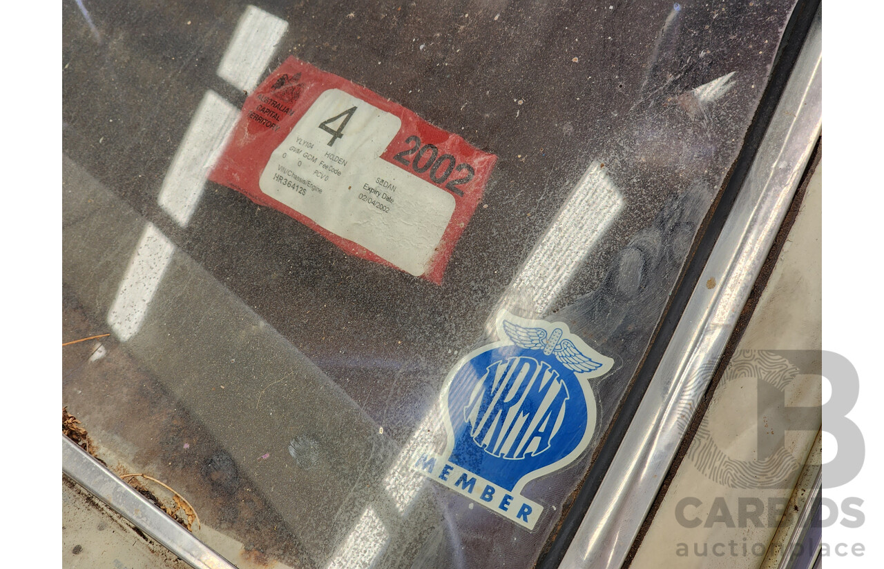 01/1968 Holden HR Premier 4d Sedan White 3.0L - "Barn Find" Project Car