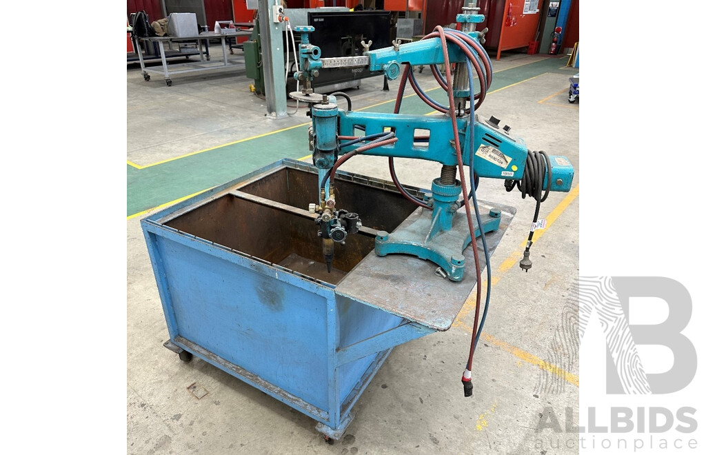 Tanka Engineering Works KT-350 240V Oxy Acetylene Shape Cutting Machine with Bin Attached