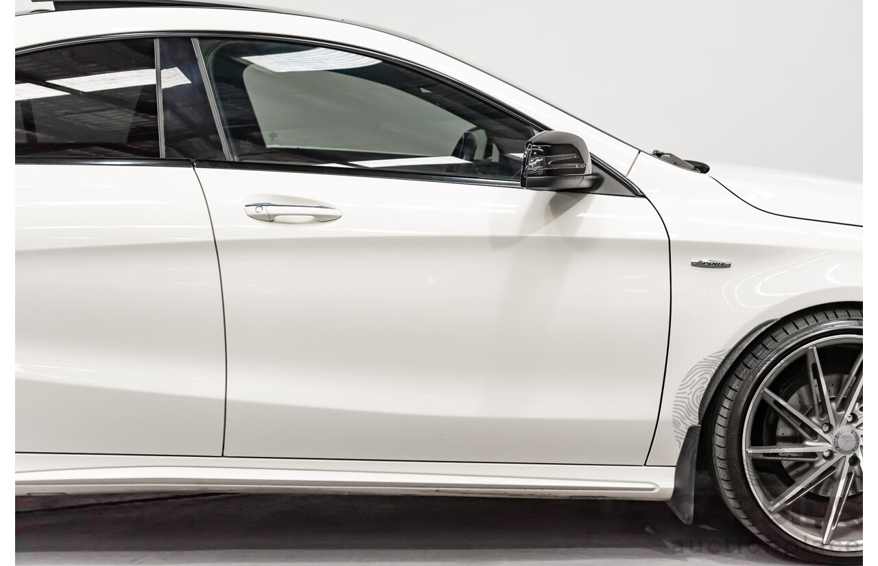 6/2017 Mercedes Benz CLA250 Sport AMG Line 4matic (AWD) W117 MY17 4d Coupe Polar White Turbo 2.0L