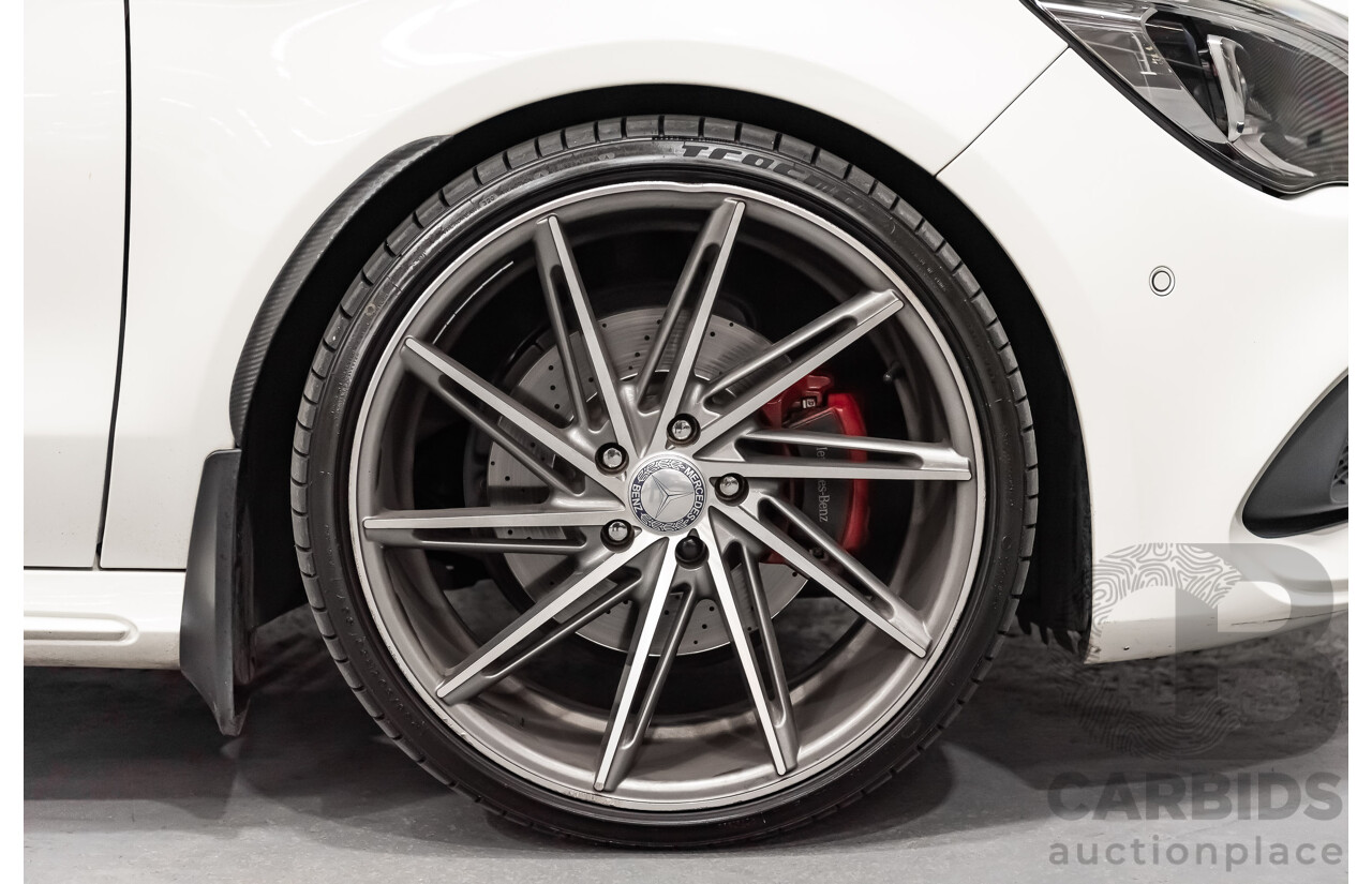 6/2017 Mercedes Benz CLA250 Sport AMG Line 4matic (AWD) W117 MY17 4d Coupe Polar White Turbo 2.0L