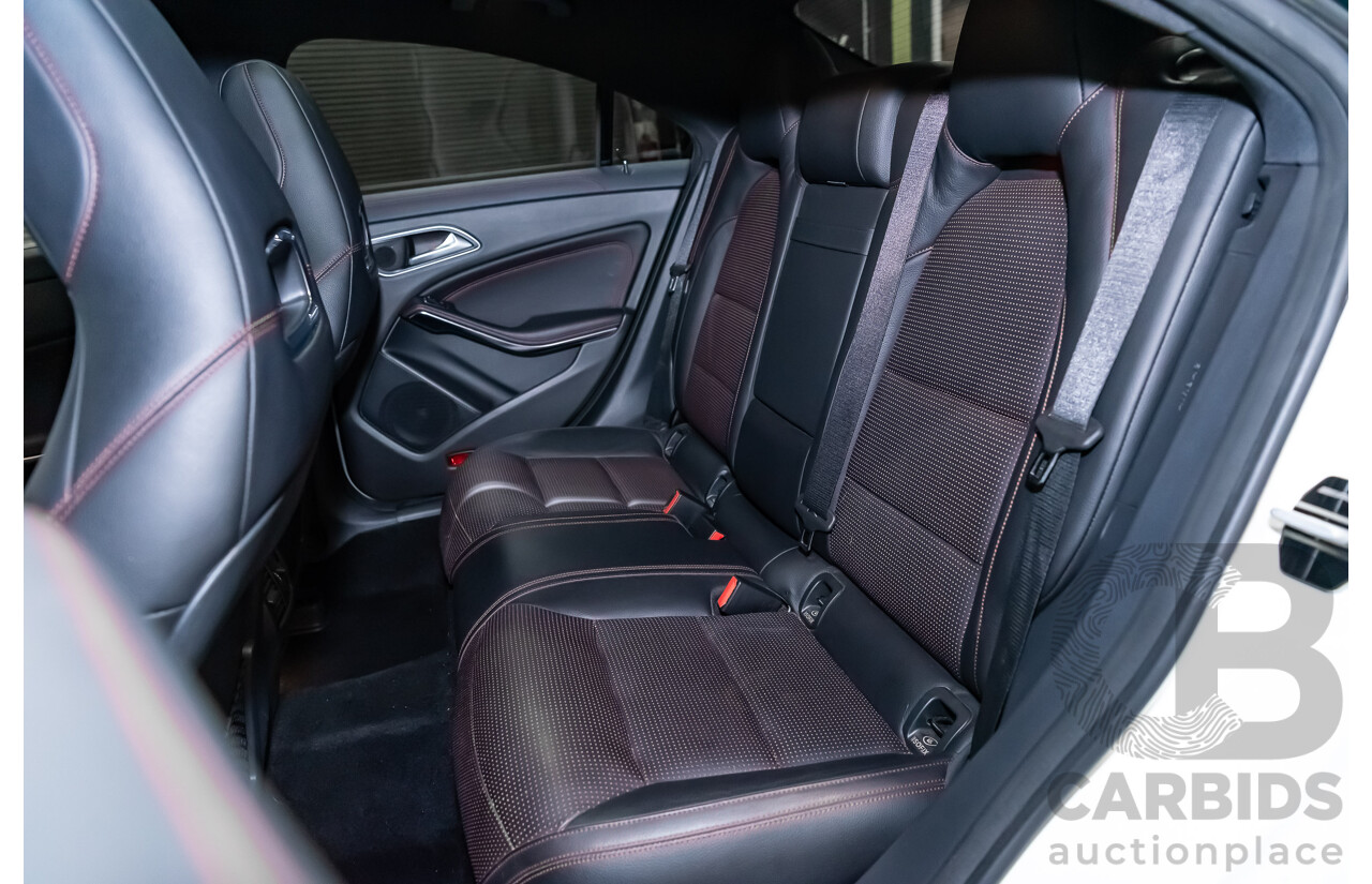 6/2017 Mercedes Benz CLA250 Sport AMG Line 4matic (AWD) W117 MY17 4d Coupe Polar White Turbo 2.0L