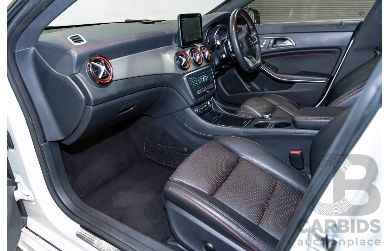 6/2017 Mercedes Benz CLA250 Sport AMG Line 4matic (AWD) W117 MY17 4d Coupe Polar White Turbo 2.0L