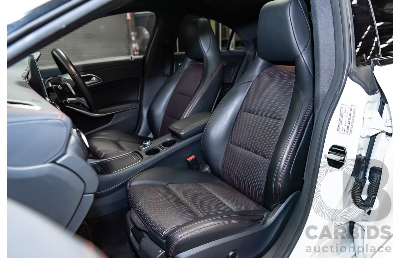 6/2017 Mercedes Benz CLA250 Sport AMG Line 4matic (AWD) W117 MY17 4d Coupe Polar White Turbo 2.0L