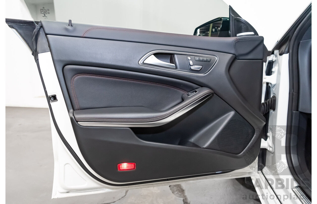 6/2017 Mercedes Benz CLA250 Sport AMG Line 4matic (AWD) W117 MY17 4d Coupe Polar White Turbo 2.0L