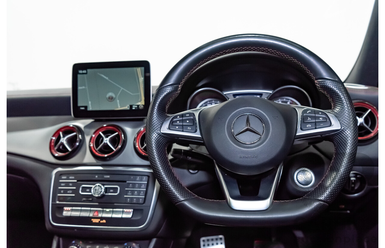 6/2017 Mercedes Benz CLA250 Sport AMG Line 4matic (AWD) W117 MY17 4d Coupe Polar White Turbo 2.0L