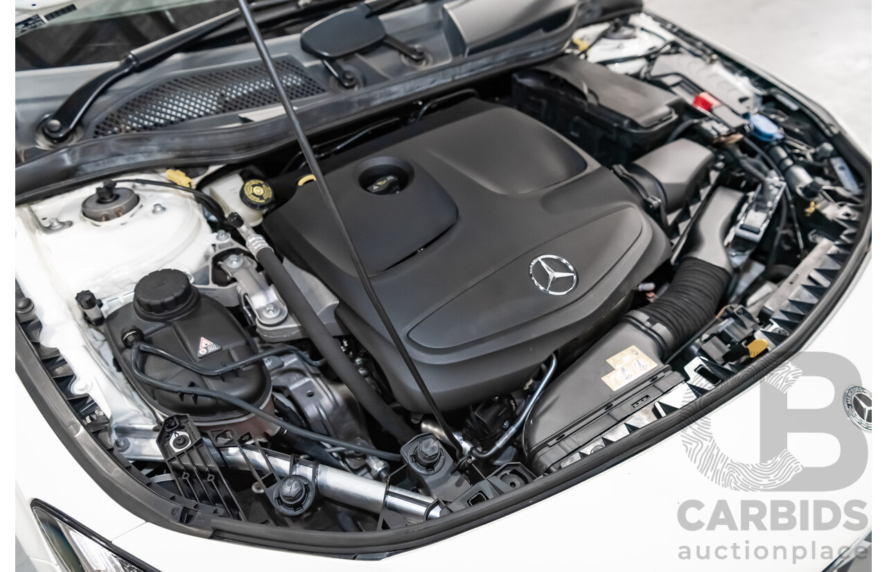 6/2017 Mercedes Benz CLA250 Sport AMG Line 4matic (AWD) W117 MY17 4d Coupe Polar White Turbo 2.0L